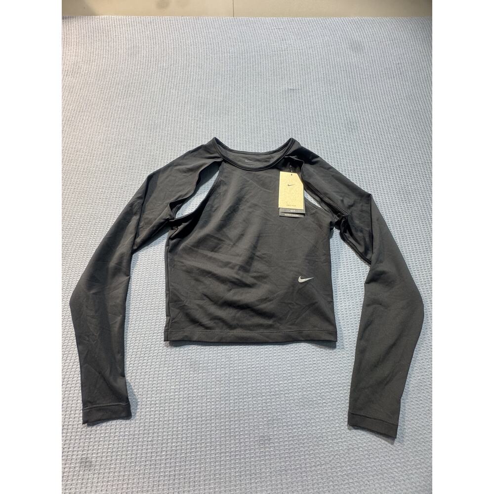 Nike Dri-FIT Stealth Evaporation City Ready Long-Sleeve Top Women's‎ Sz S Black